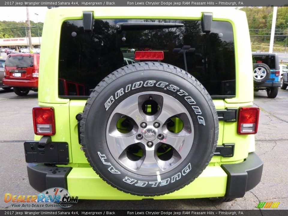 2017 Jeep Wrangler Unlimited Sahara 4x4 Hypergreen / Black Photo #4