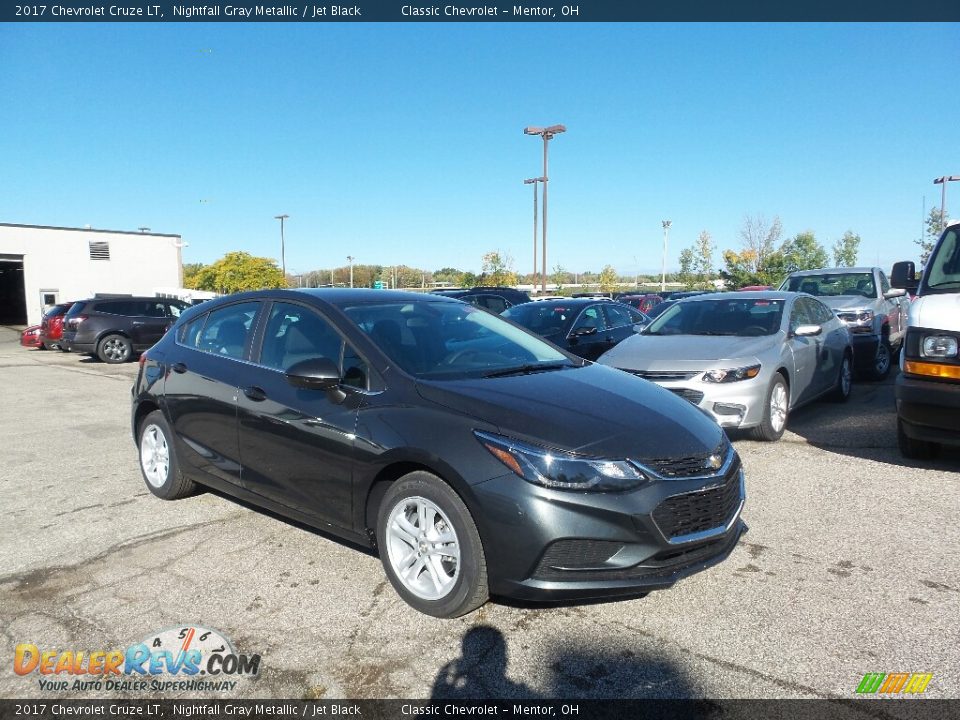 2017 Chevrolet Cruze LT Nightfall Gray Metallic / Jet Black Photo #3