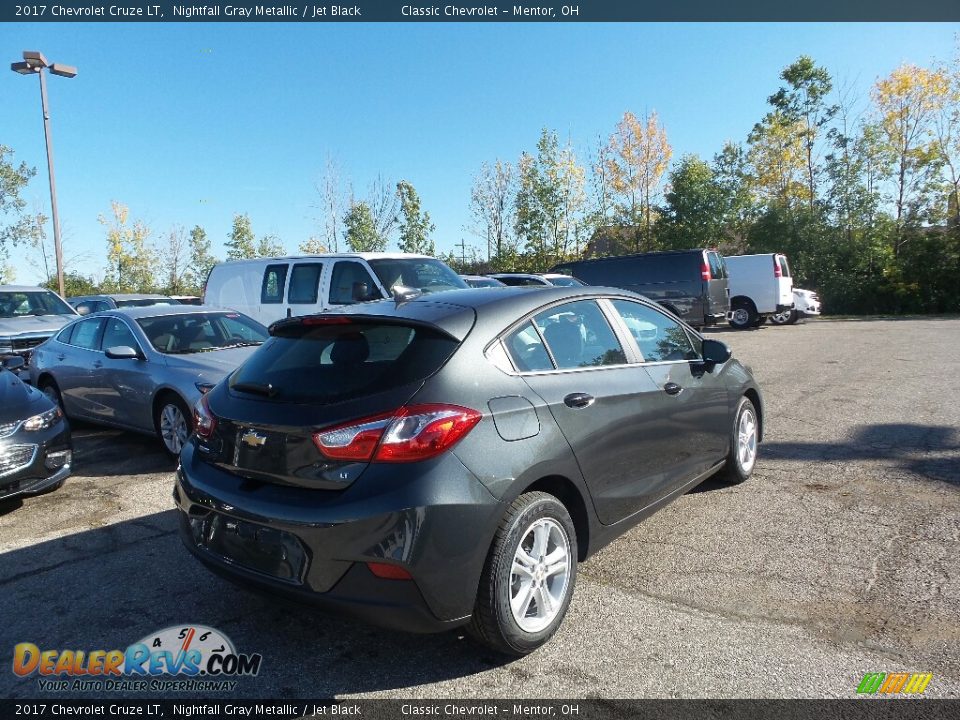 2017 Chevrolet Cruze LT Nightfall Gray Metallic / Jet Black Photo #4