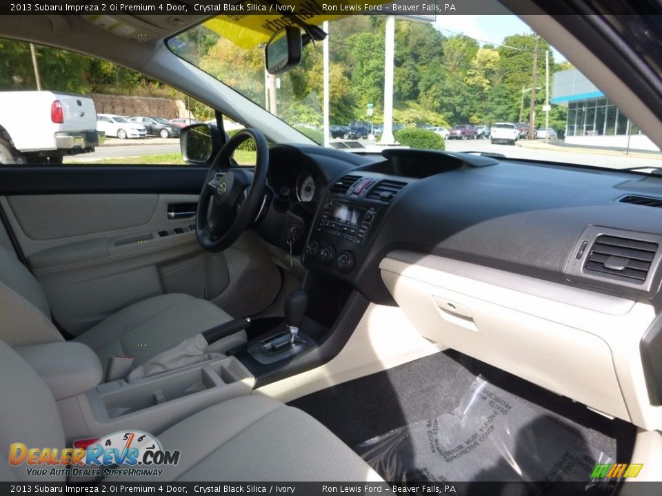 2013 Subaru Impreza 2.0i Premium 4 Door Crystal Black Silica / Ivory Photo #2