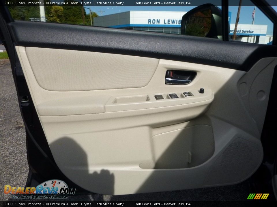 2013 Subaru Impreza 2.0i Premium 4 Door Crystal Black Silica / Ivory Photo #14