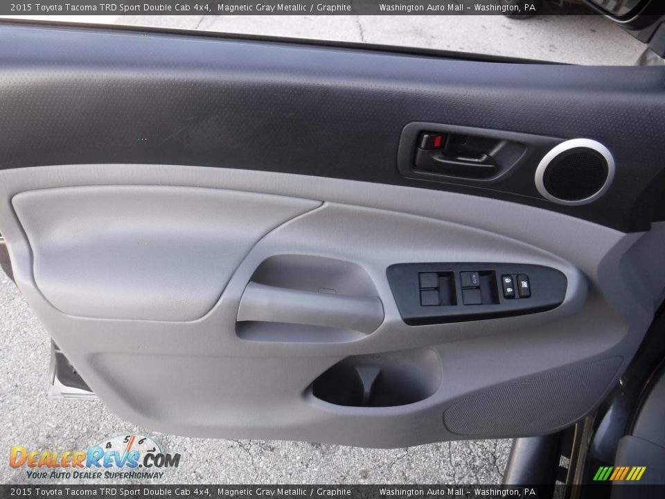 2015 Toyota Tacoma TRD Sport Double Cab 4x4 Magnetic Gray Metallic / Graphite Photo #13