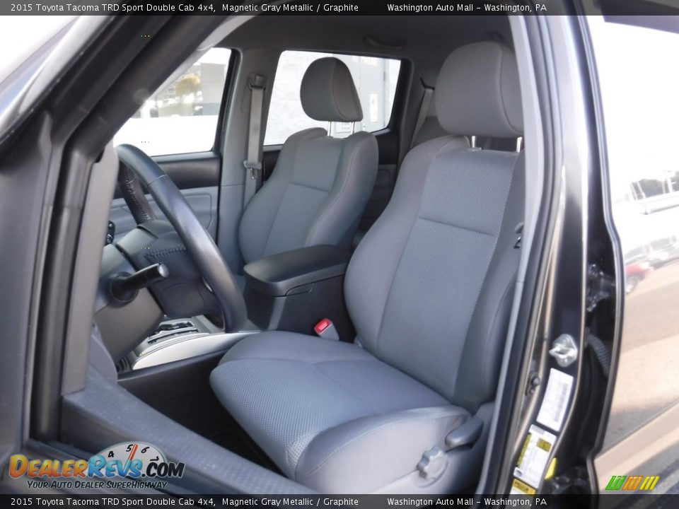 2015 Toyota Tacoma TRD Sport Double Cab 4x4 Magnetic Gray Metallic / Graphite Photo #14