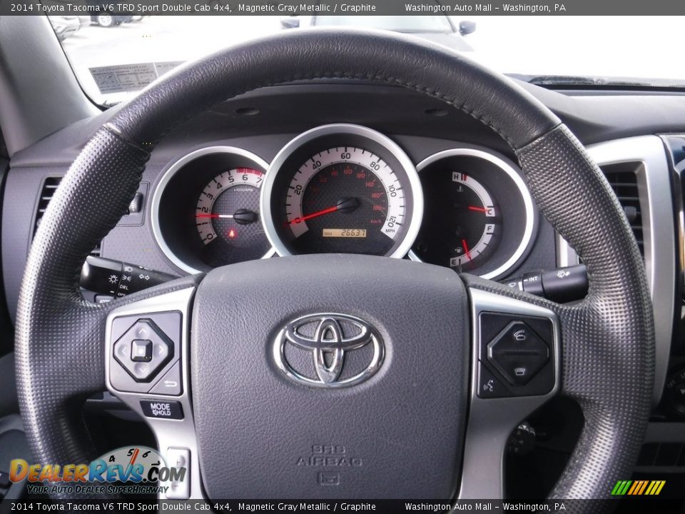 2014 Toyota Tacoma V6 TRD Sport Double Cab 4x4 Magnetic Gray Metallic / Graphite Photo #20