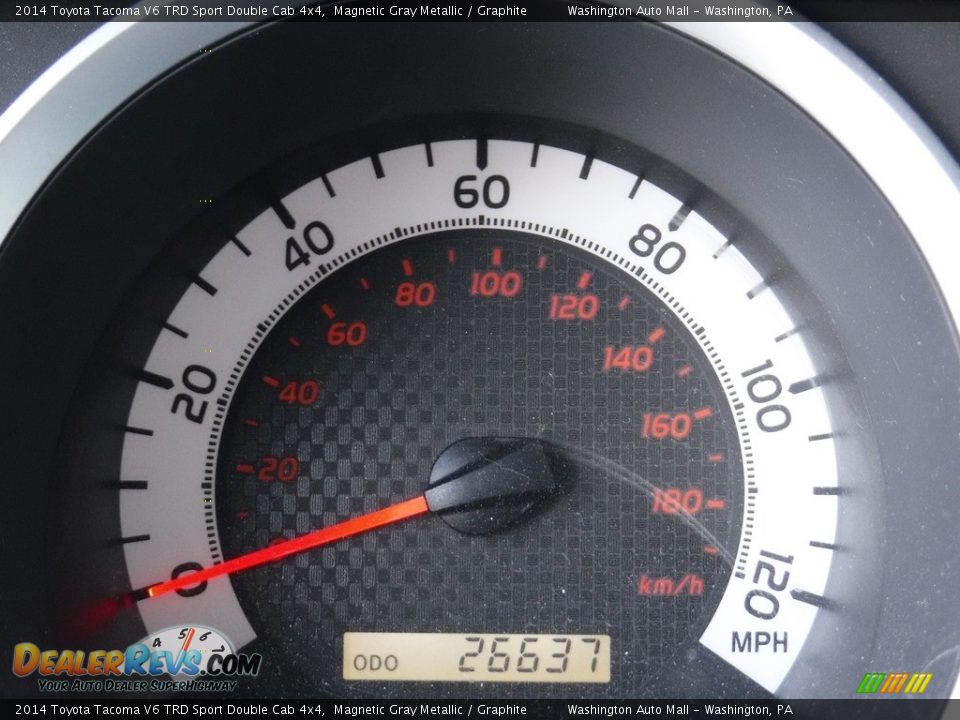 2014 Toyota Tacoma V6 TRD Sport Double Cab 4x4 Magnetic Gray Metallic / Graphite Photo #25