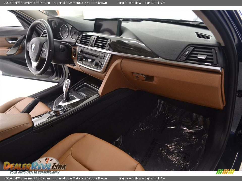 2014 BMW 3 Series 328i Sedan Imperial Blue Metallic / Saddle Brown Photo #17