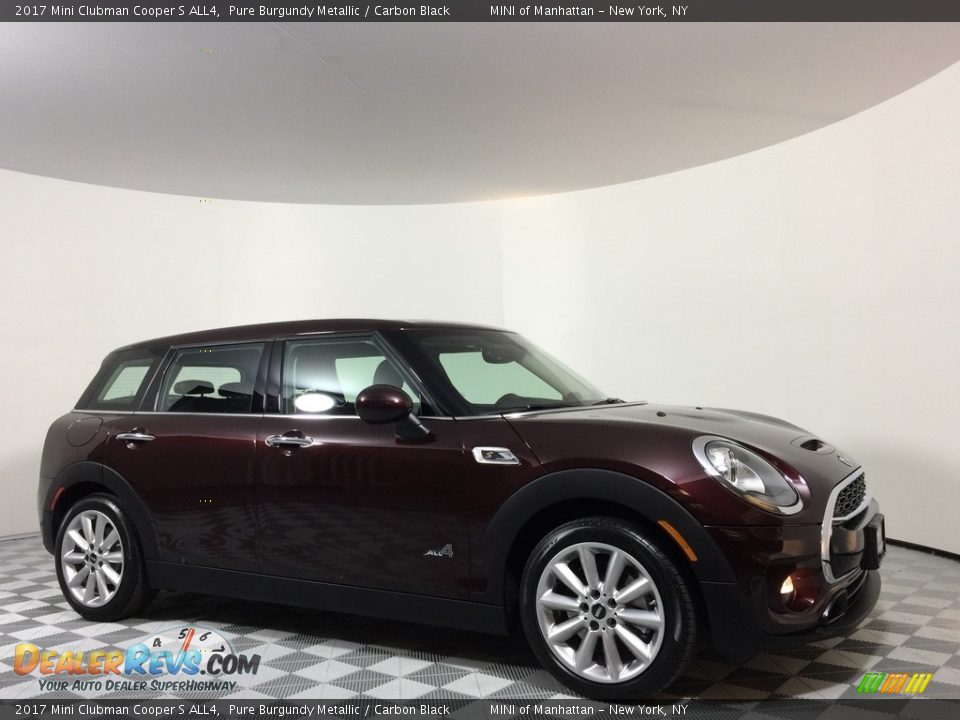 2017 Mini Clubman Cooper S ALL4 Pure Burgundy Metallic / Carbon Black Photo #10