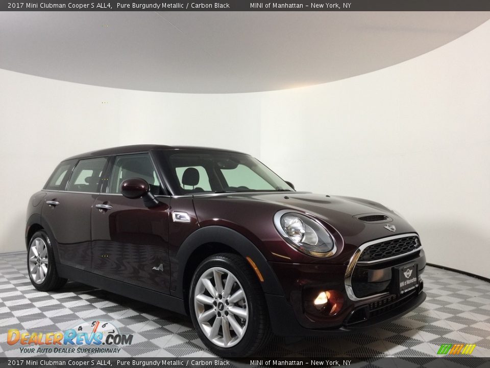 2017 Mini Clubman Cooper S ALL4 Pure Burgundy Metallic / Carbon Black Photo #11