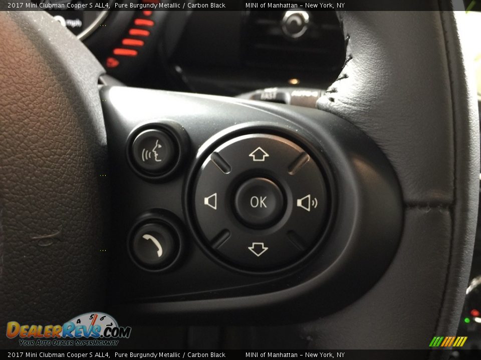 2017 Mini Clubman Cooper S ALL4 Pure Burgundy Metallic / Carbon Black Photo #24