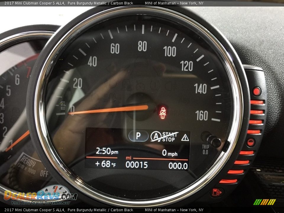 2017 Mini Clubman Cooper S ALL4 Pure Burgundy Metallic / Carbon Black Photo #25