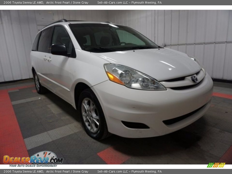 2006 Toyota Sienna LE AWD Arctic Frost Pearl / Stone Gray Photo #5