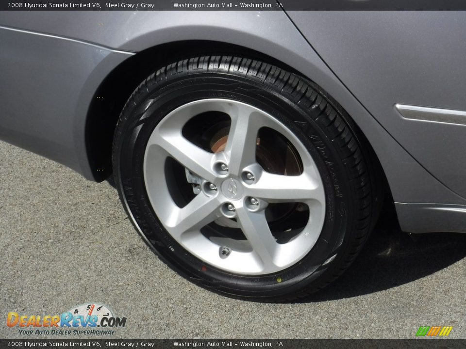2008 Hyundai Sonata Limited V6 Steel Gray / Gray Photo #3
