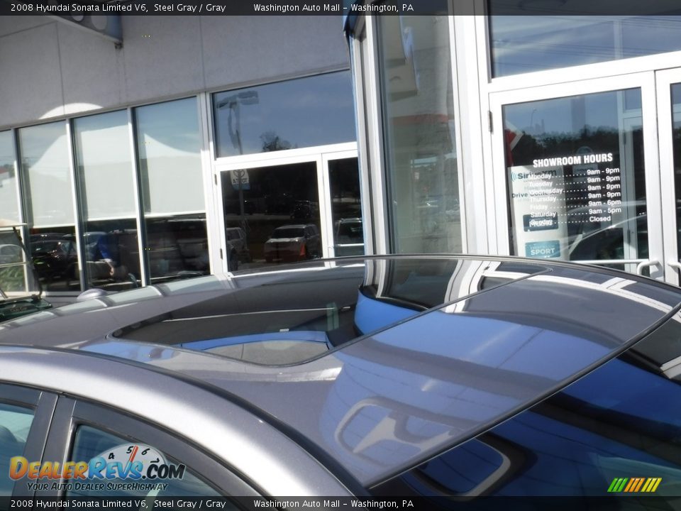 2008 Hyundai Sonata Limited V6 Steel Gray / Gray Photo #4