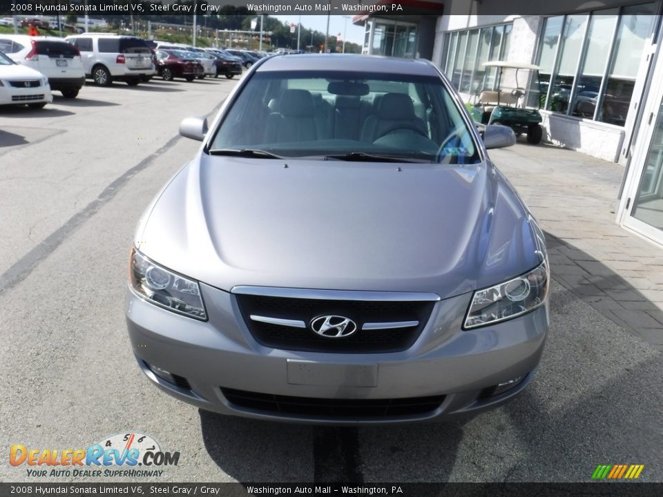 2008 Hyundai Sonata Limited V6 Steel Gray / Gray Photo #5