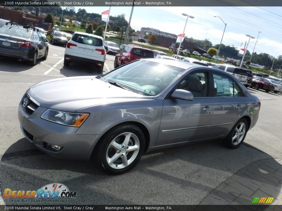 2008 Hyundai Sonata Limited V6 Steel Gray / Gray Photo #6