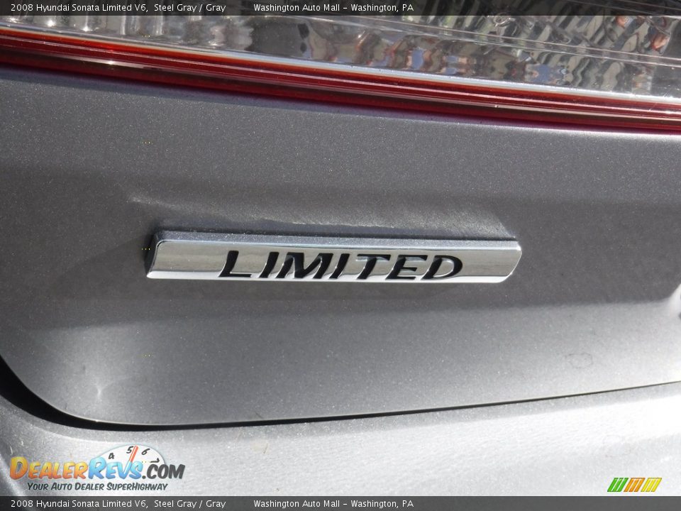 2008 Hyundai Sonata Limited V6 Steel Gray / Gray Photo #9