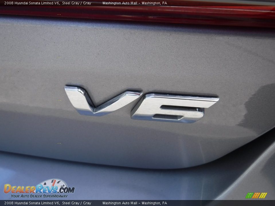 2008 Hyundai Sonata Limited V6 Steel Gray / Gray Photo #12
