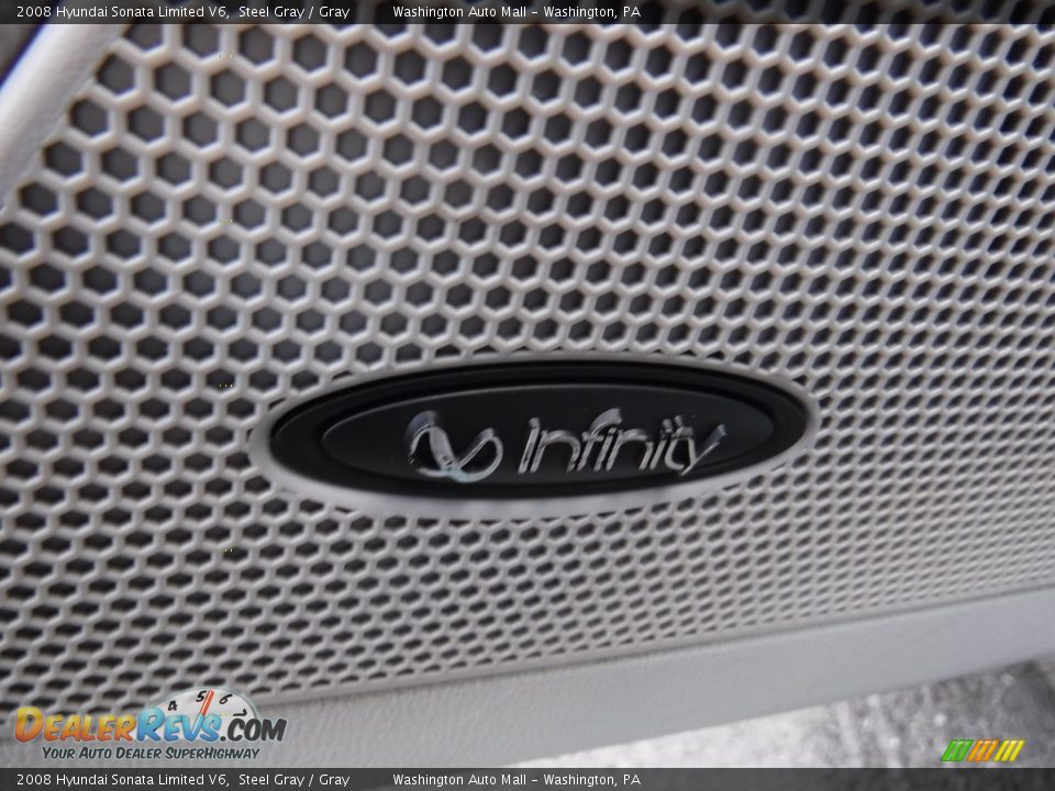 2008 Hyundai Sonata Limited V6 Steel Gray / Gray Photo #15