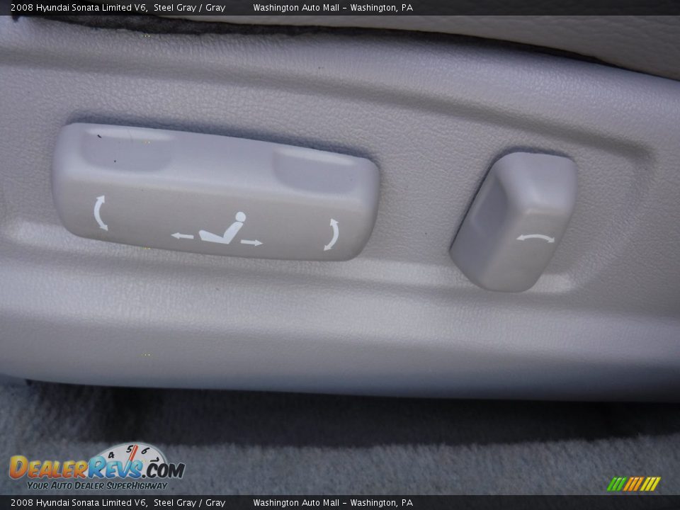 2008 Hyundai Sonata Limited V6 Steel Gray / Gray Photo #18