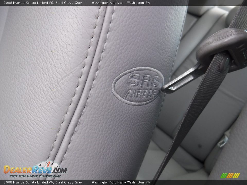 2008 Hyundai Sonata Limited V6 Steel Gray / Gray Photo #19