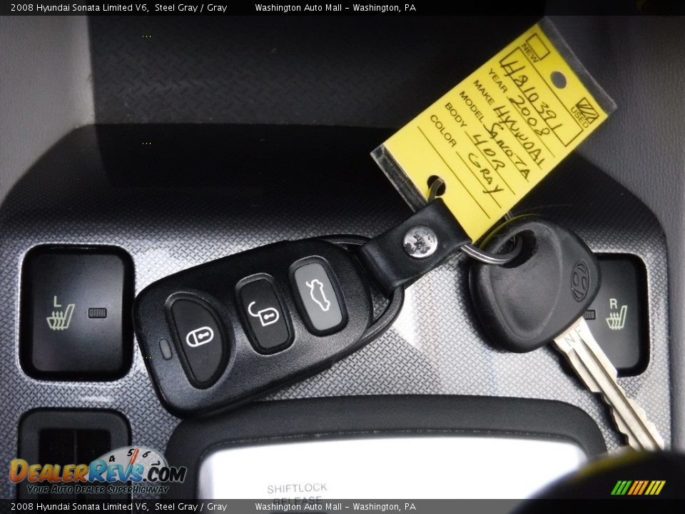 2008 Hyundai Sonata Limited V6 Steel Gray / Gray Photo #22