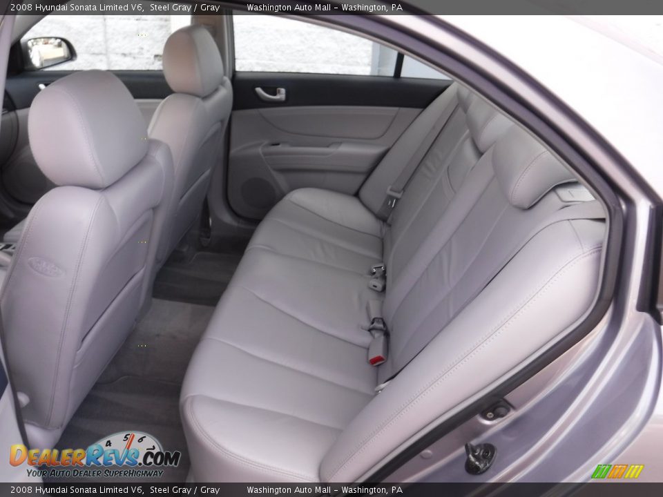 2008 Hyundai Sonata Limited V6 Steel Gray / Gray Photo #25