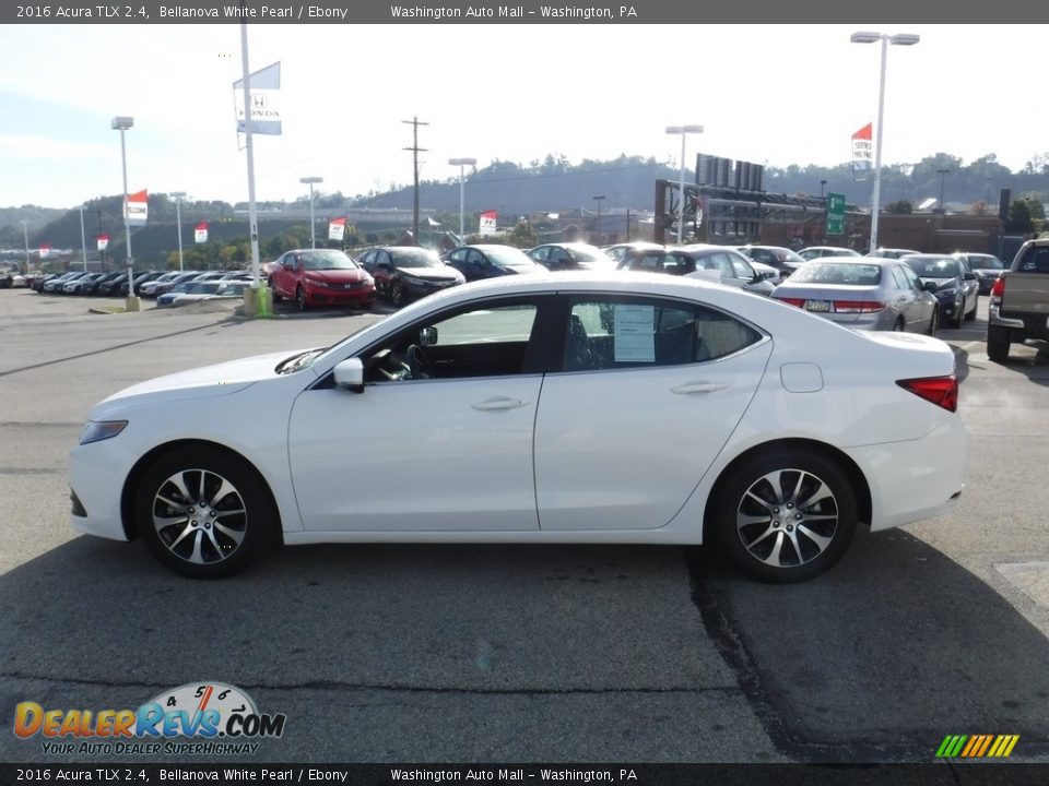 2016 Acura TLX 2.4 Bellanova White Pearl / Ebony Photo #7