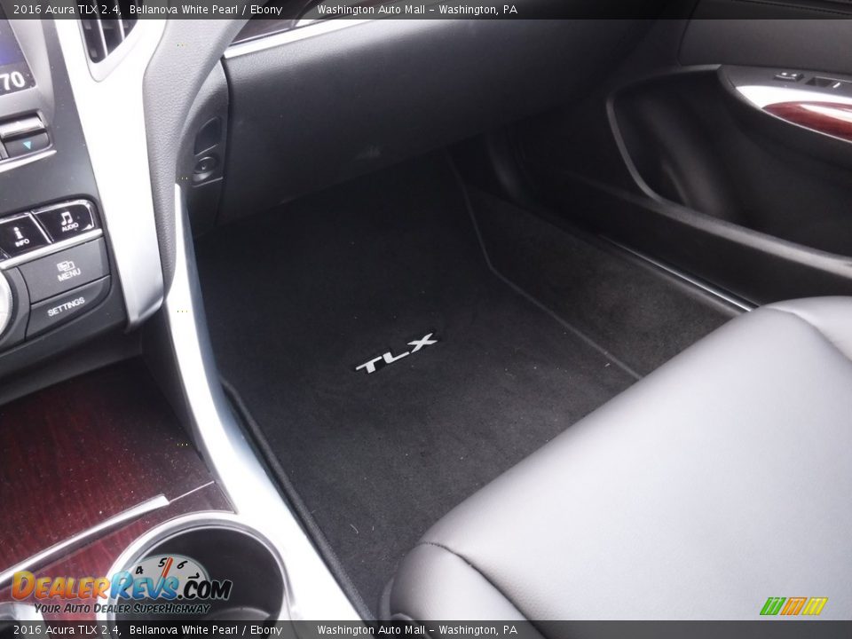 2016 Acura TLX 2.4 Bellanova White Pearl / Ebony Photo #21