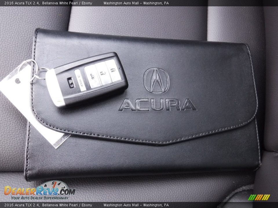 2016 Acura TLX 2.4 Bellanova White Pearl / Ebony Photo #23