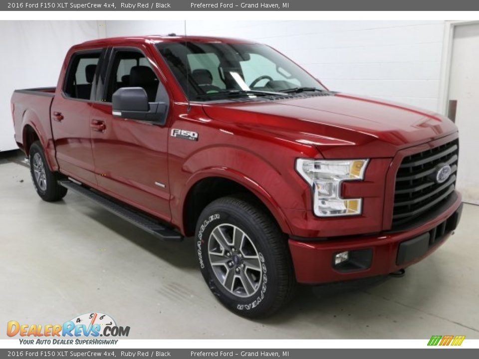 2016 Ford F150 XLT SuperCrew 4x4 Ruby Red / Black Photo #7