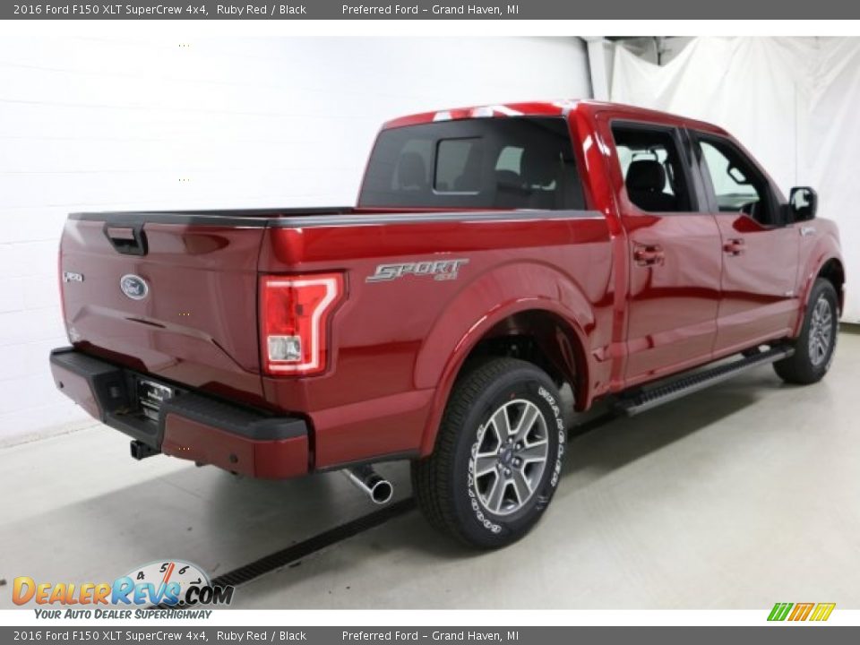 2016 Ford F150 XLT SuperCrew 4x4 Ruby Red / Black Photo #8