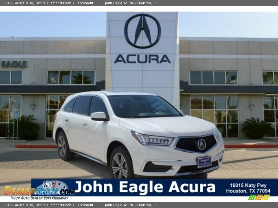 2017 Acura MDX White Diamond Pearl / Parchment Photo #1