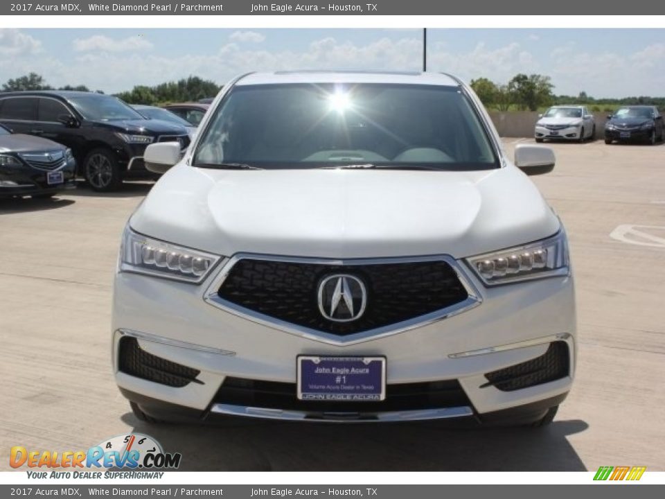 2017 Acura MDX White Diamond Pearl / Parchment Photo #2