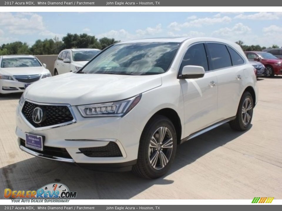 2017 Acura MDX White Diamond Pearl / Parchment Photo #3