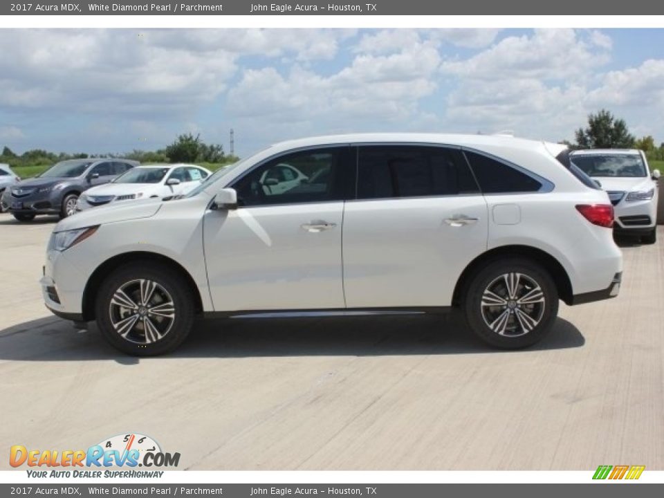 2017 Acura MDX White Diamond Pearl / Parchment Photo #4