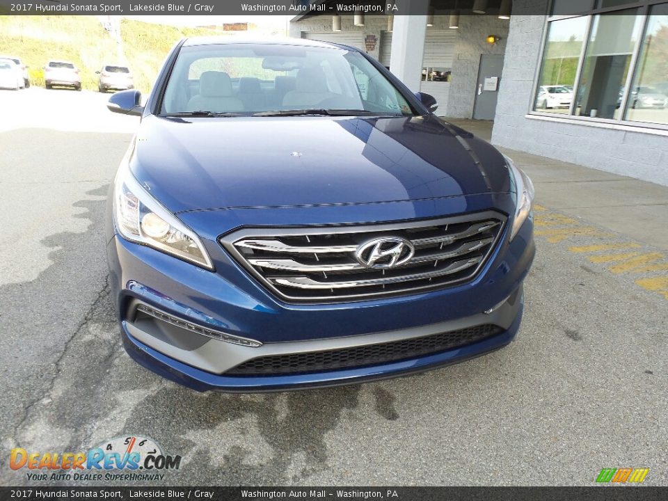 2017 Hyundai Sonata Sport Lakeside Blue / Gray Photo #4