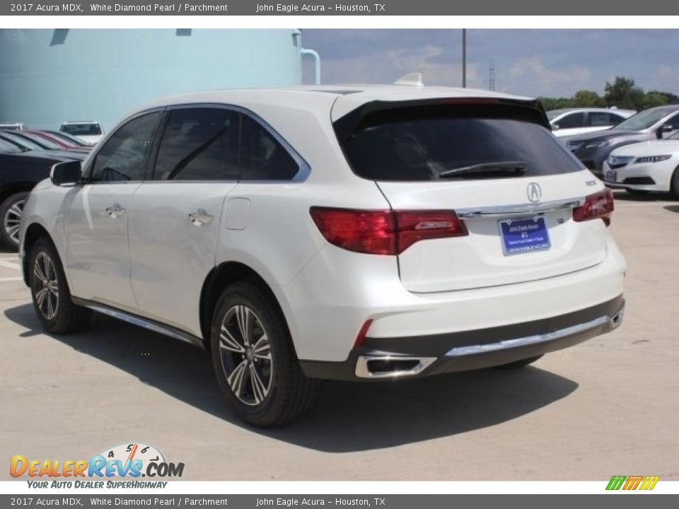 2017 Acura MDX White Diamond Pearl / Parchment Photo #5