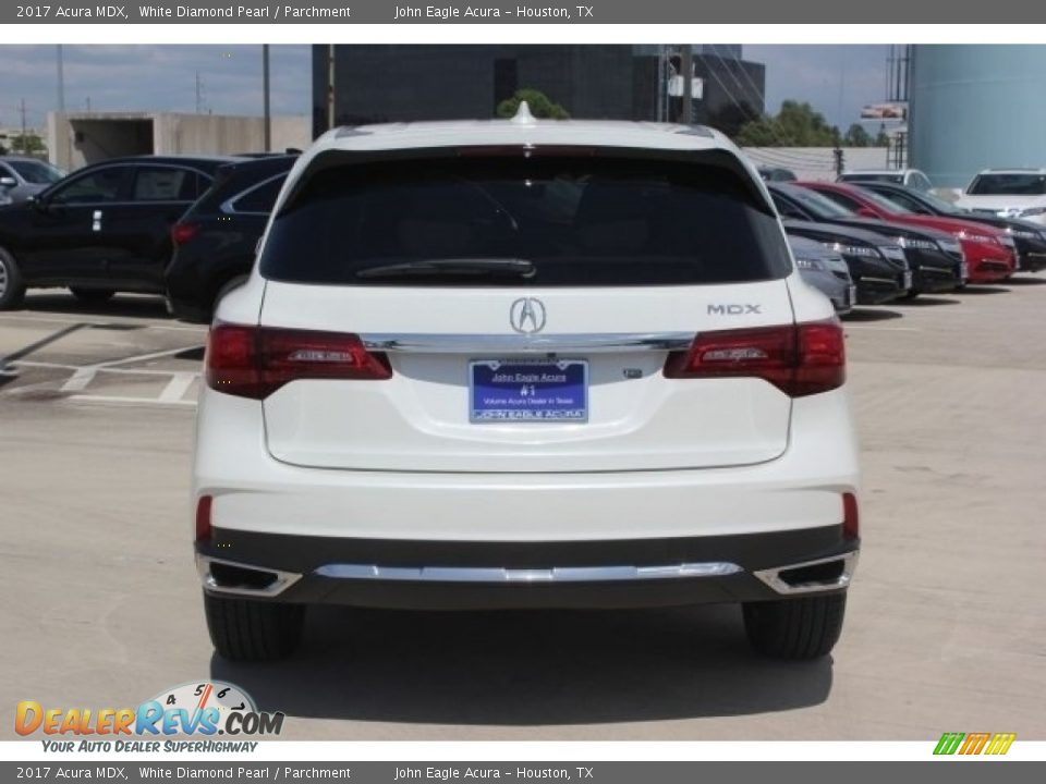 2017 Acura MDX White Diamond Pearl / Parchment Photo #6