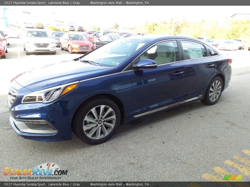 2017 Hyundai Sonata Sport Lakeside Blue / Gray Photo #5