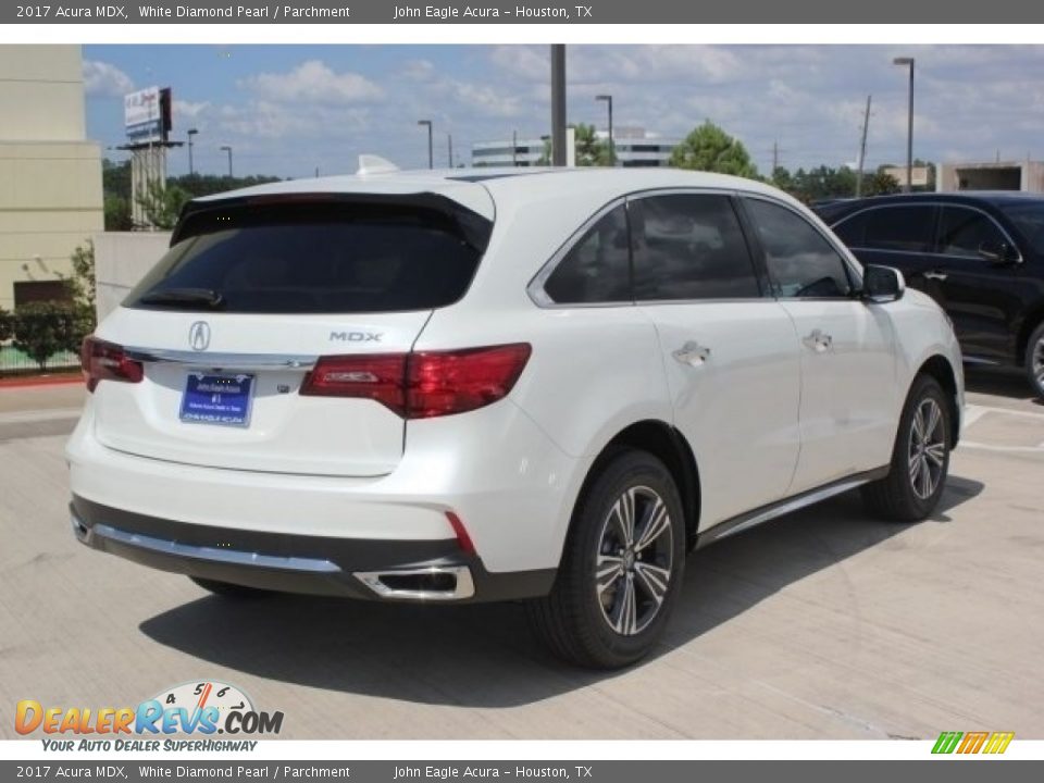 2017 Acura MDX White Diamond Pearl / Parchment Photo #7