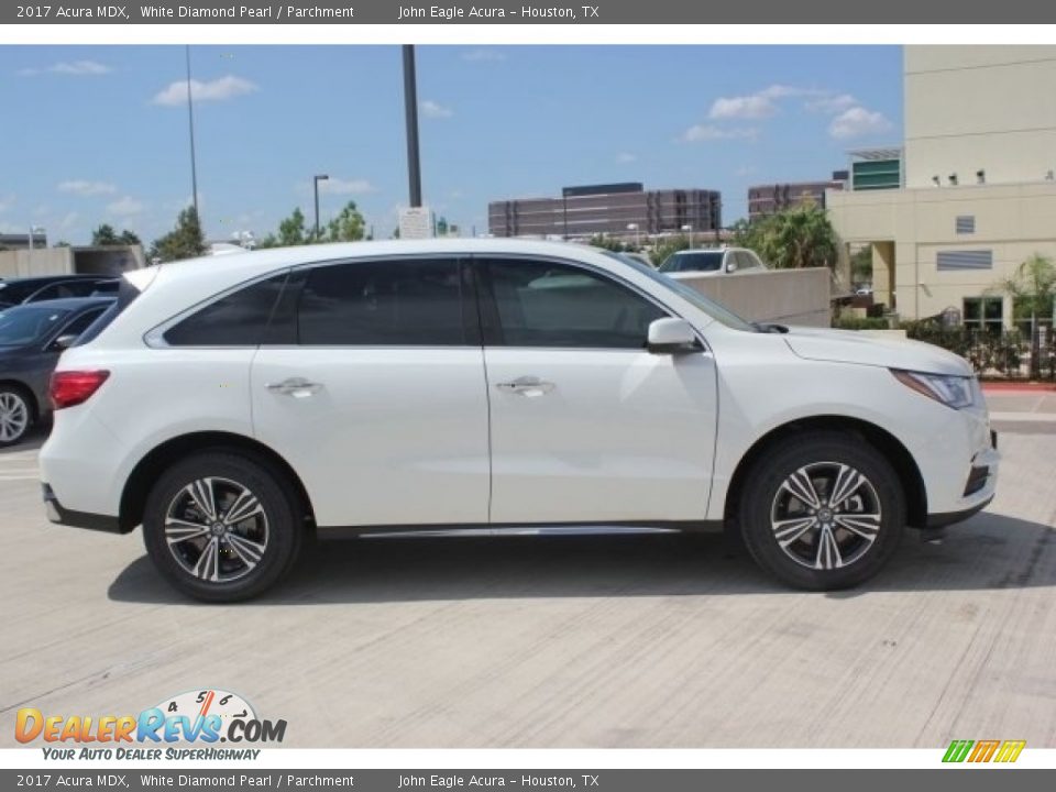 2017 Acura MDX White Diamond Pearl / Parchment Photo #8