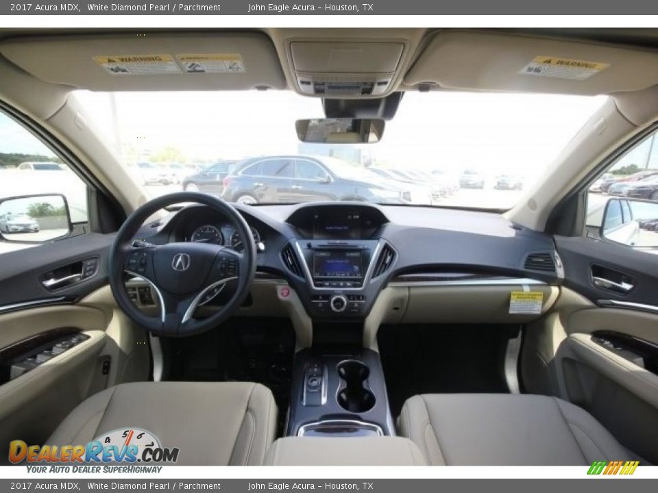 2017 Acura MDX White Diamond Pearl / Parchment Photo #9