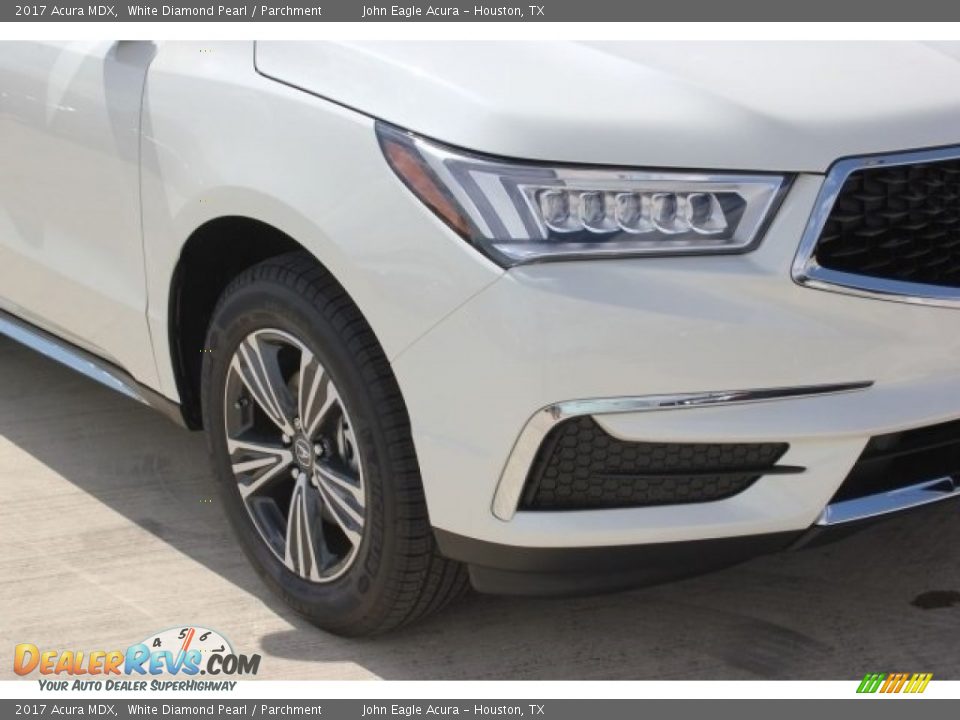 2017 Acura MDX White Diamond Pearl / Parchment Photo #10