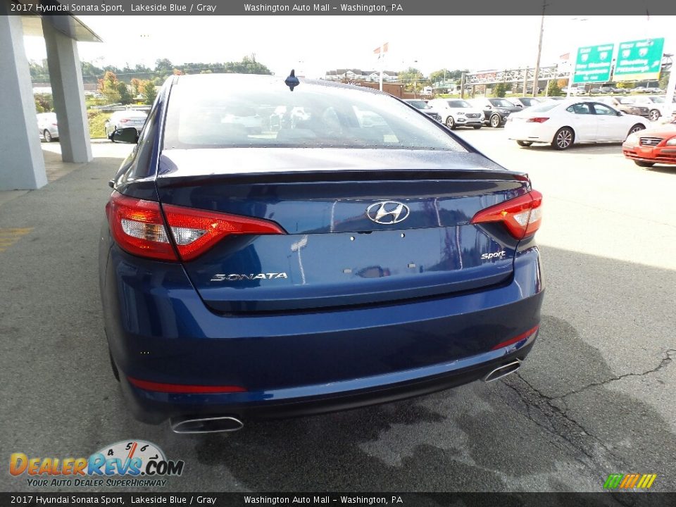 2017 Hyundai Sonata Sport Lakeside Blue / Gray Photo #7
