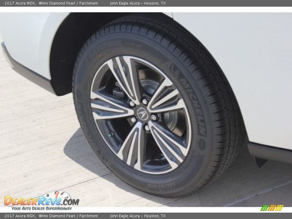 2017 Acura MDX White Diamond Pearl / Parchment Photo #11