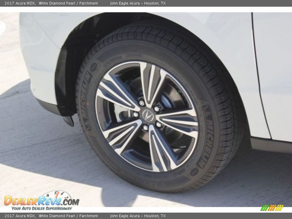 2017 Acura MDX White Diamond Pearl / Parchment Photo #14
