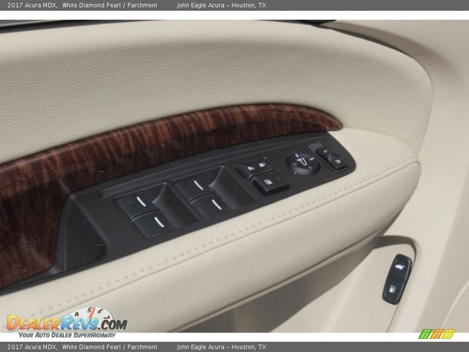 2017 Acura MDX White Diamond Pearl / Parchment Photo #17