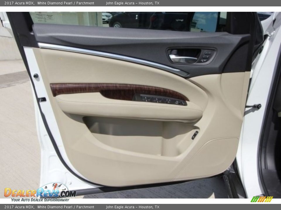 2017 Acura MDX White Diamond Pearl / Parchment Photo #21