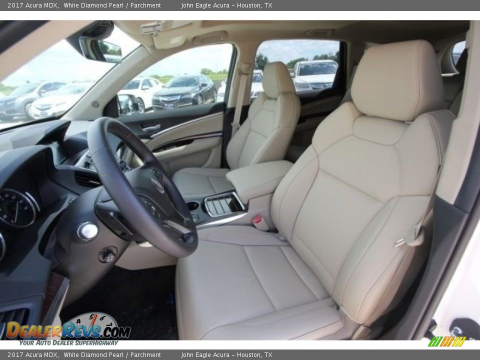 2017 Acura MDX White Diamond Pearl / Parchment Photo #22