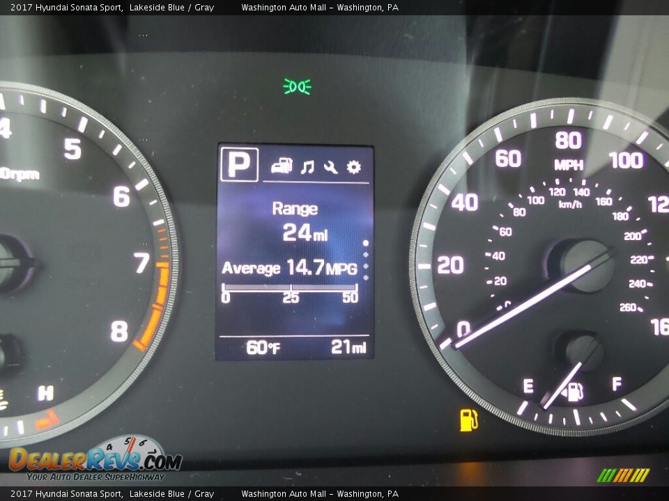 2017 Hyundai Sonata Sport Lakeside Blue / Gray Photo #19